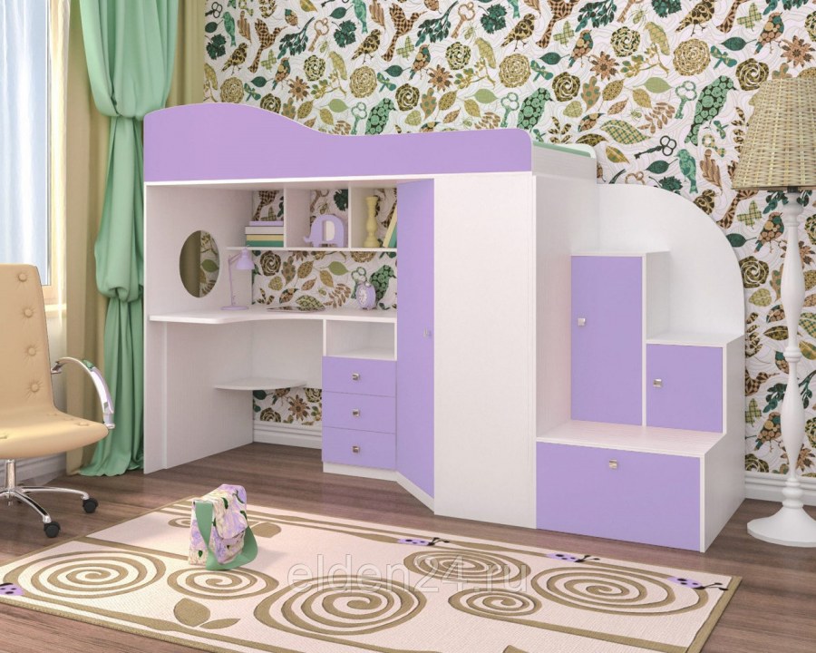 Кровать-чердак ЯРОФФ кадет 2