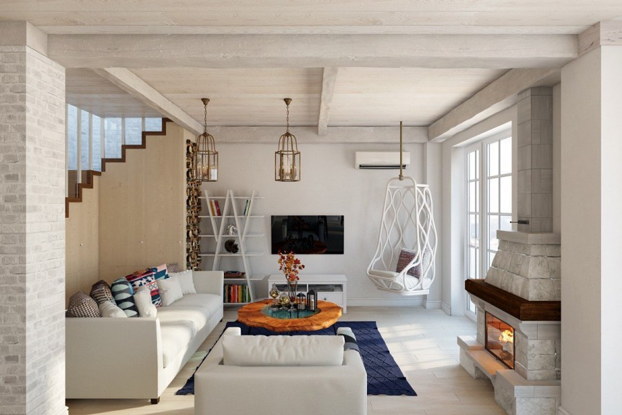 Загородный дом Сканди интерьер