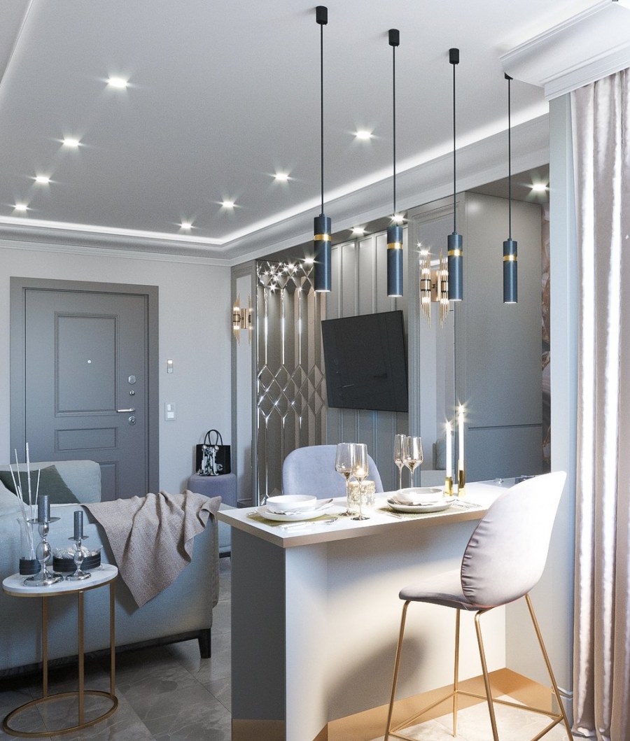 Освещение кухонгостинной