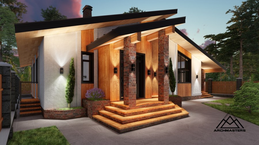 Частный дом одноэтажный