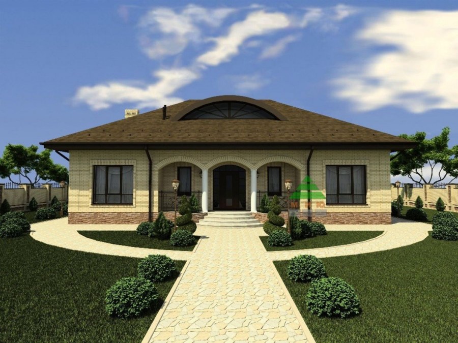 Красивые проекты одноэтажных домов