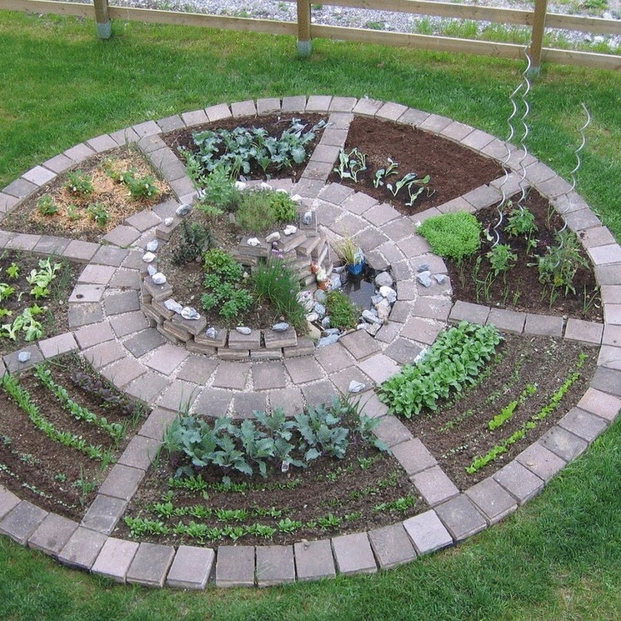 Круглая клумба