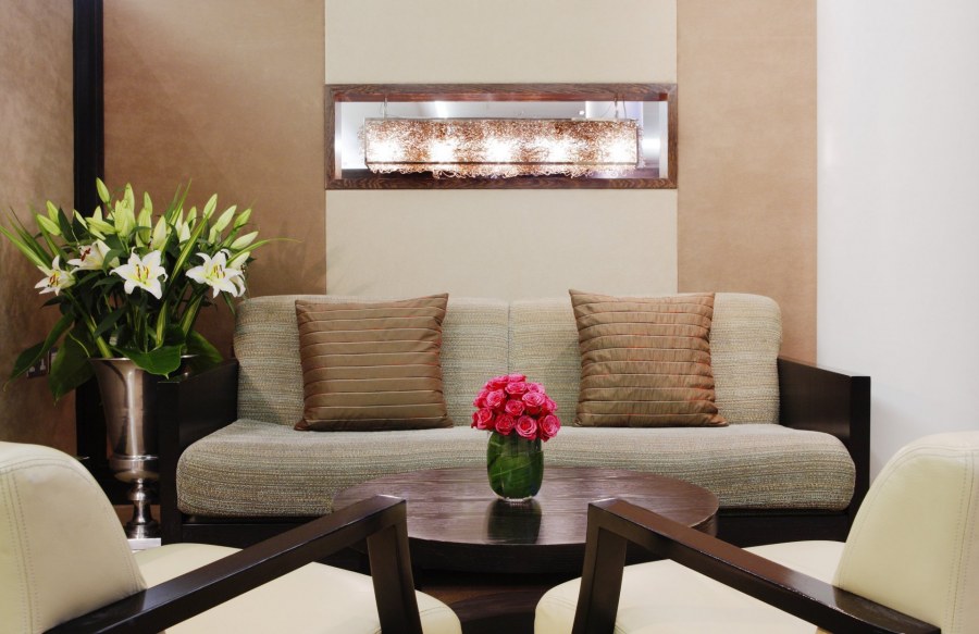 Гостиная с цветами