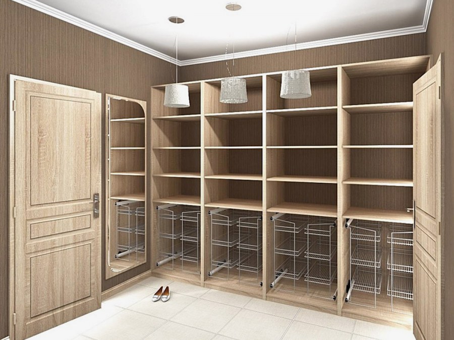 П образная гардеробная