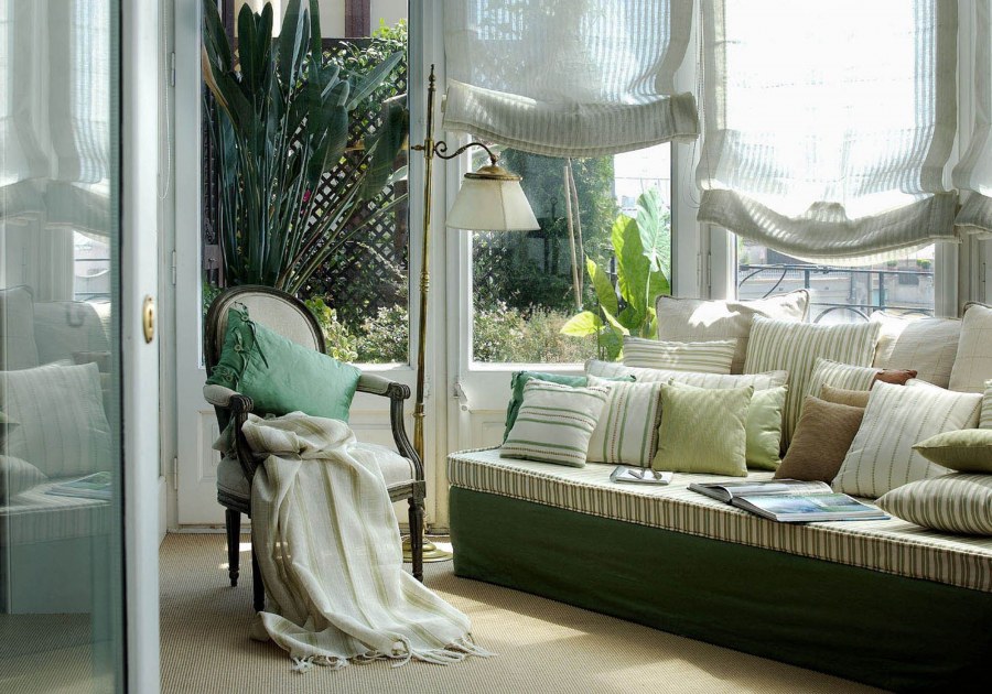 Натуральные шторы в интерьере