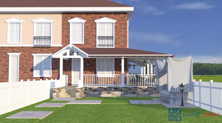 Веранда к таунхаусу