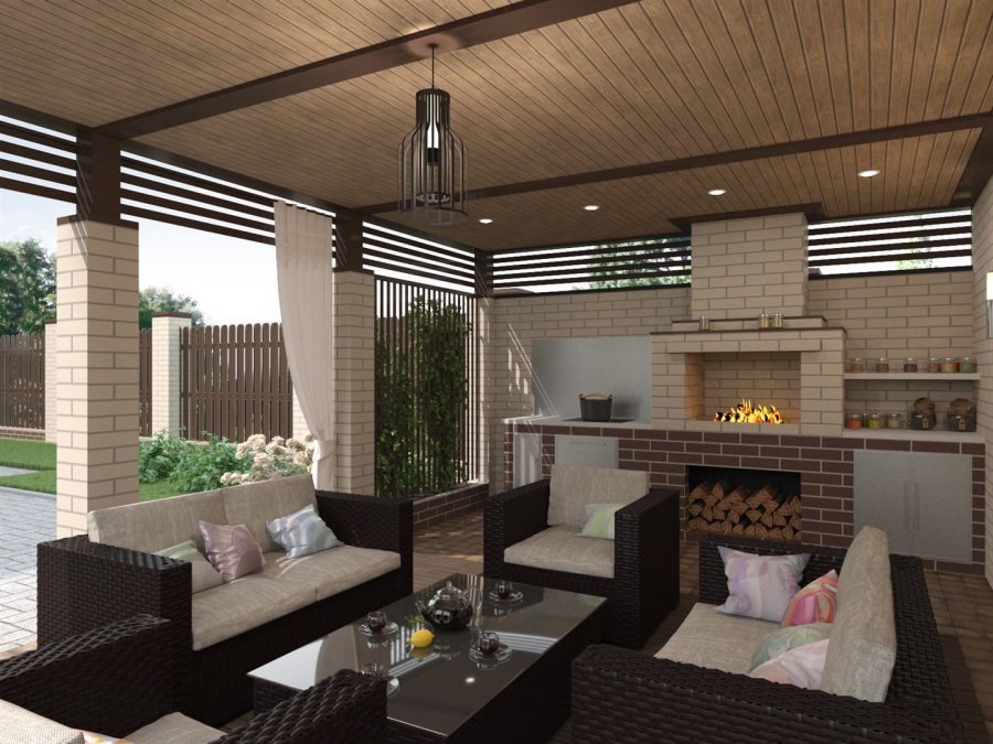 Веранда пристроенная к таунхаусу