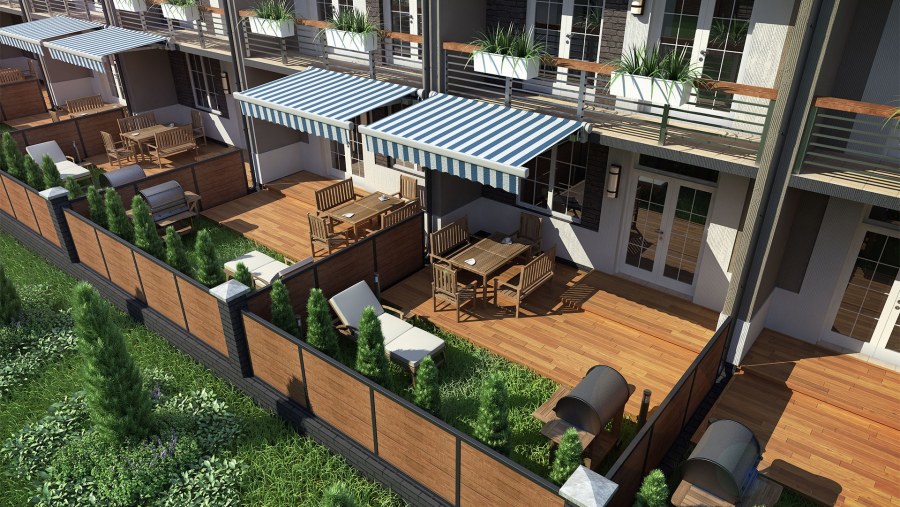 Терраса в таунхаусе