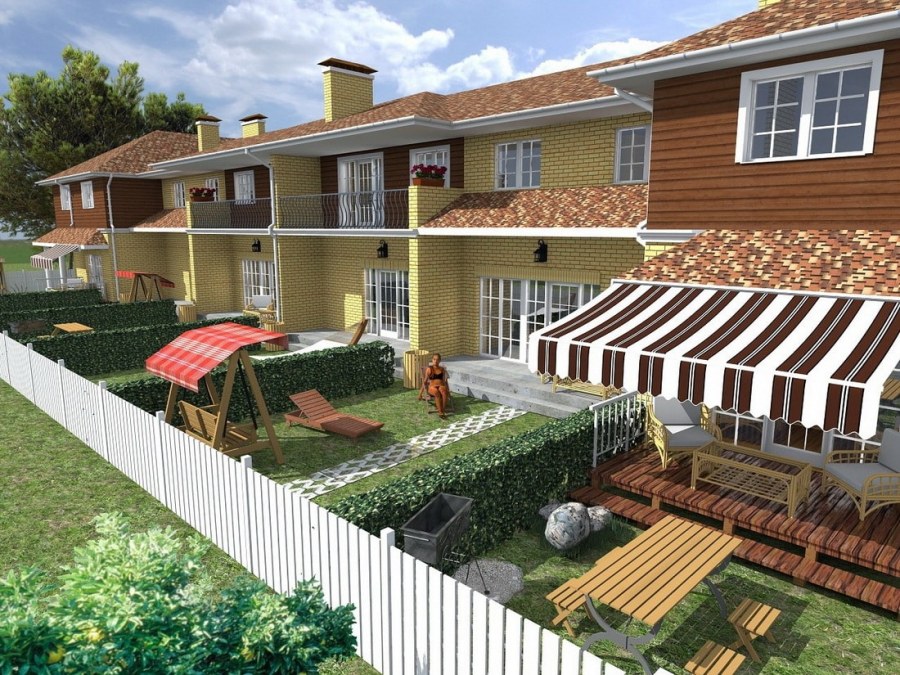 Пристройка к таунхаусу