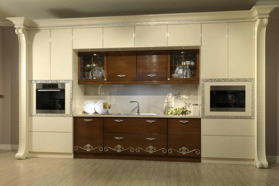 Комбинированные кухни классика Модерн