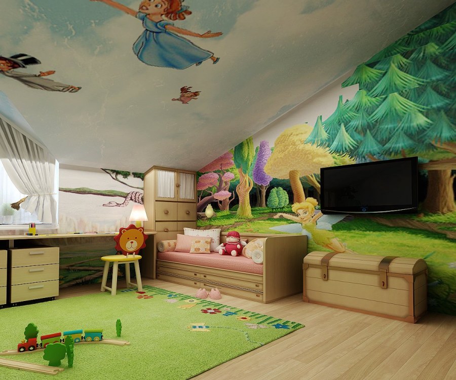 Детская комната на мансарде