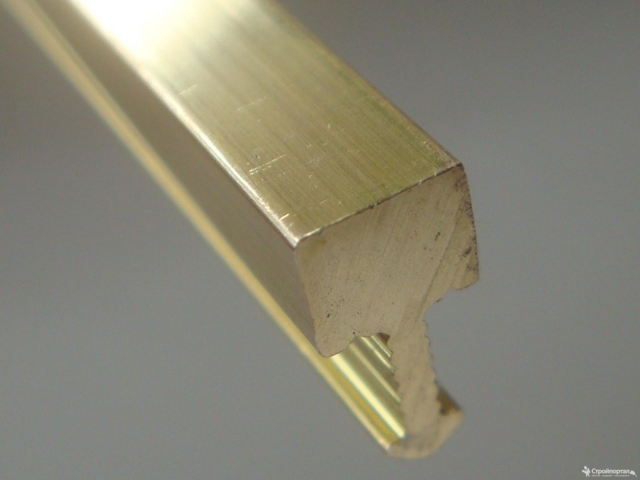 Профиль т-образный (вставка) ЛПТ-05 латунный
