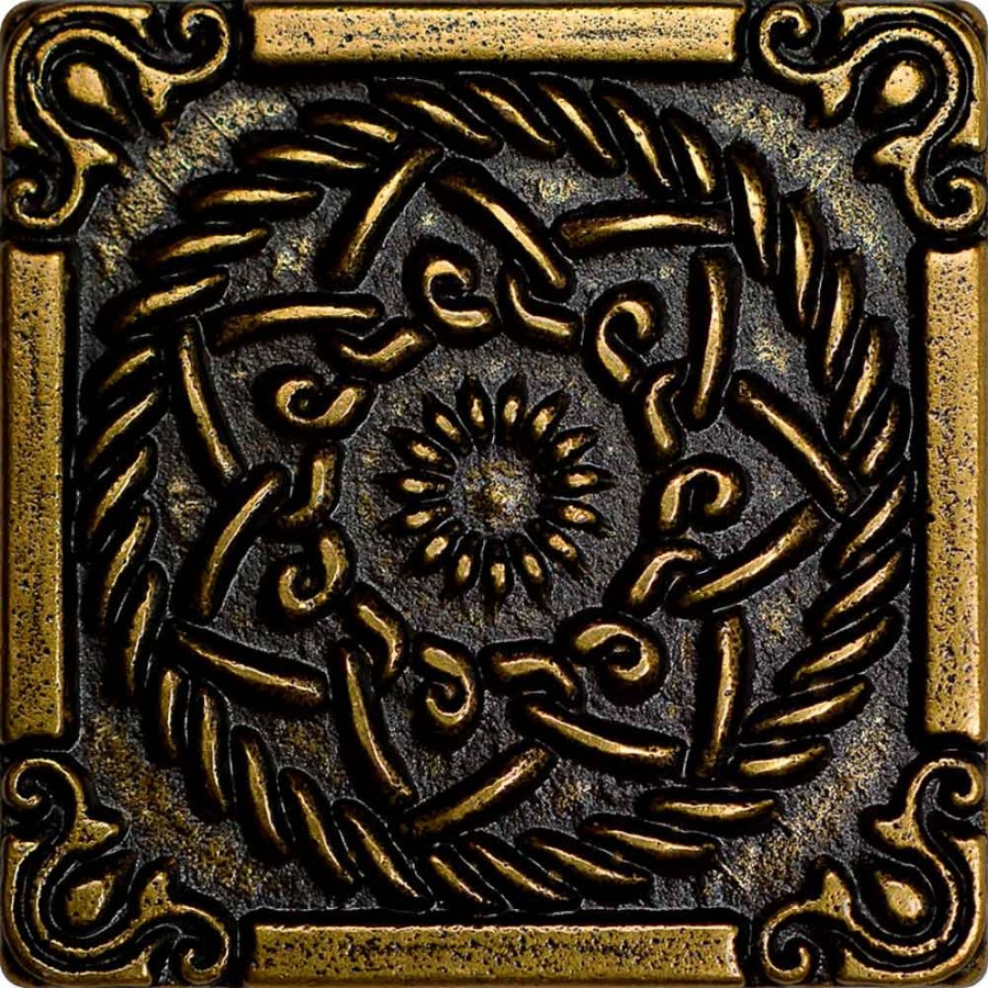 Декоративная вставка Kavarti Classic Zodiac бронза 5x5