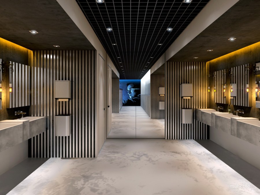 Интерьер кинозала общественного