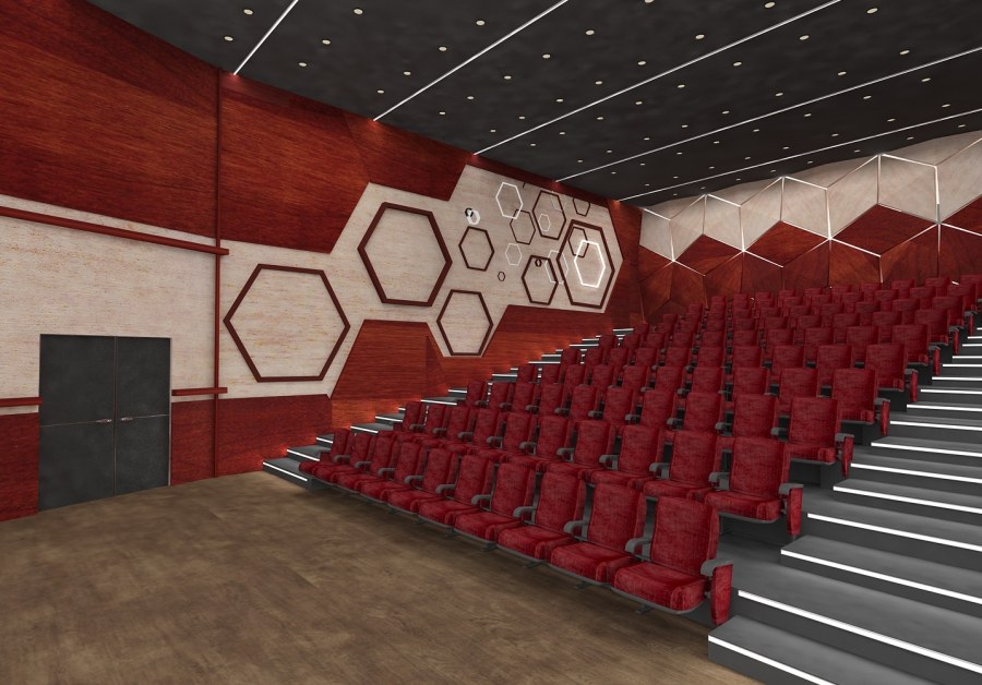 Интерьер зала кинотеатра