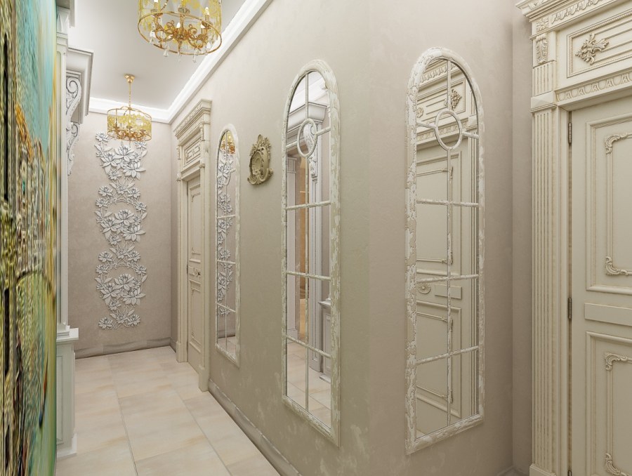 Лепнина в прихожей