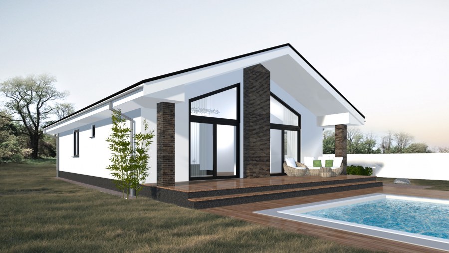 Проекты домов и коттеджей геометрической формой