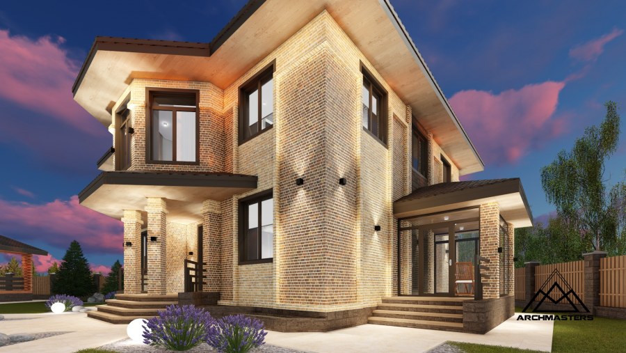 Очень красивые двухэтажные дома