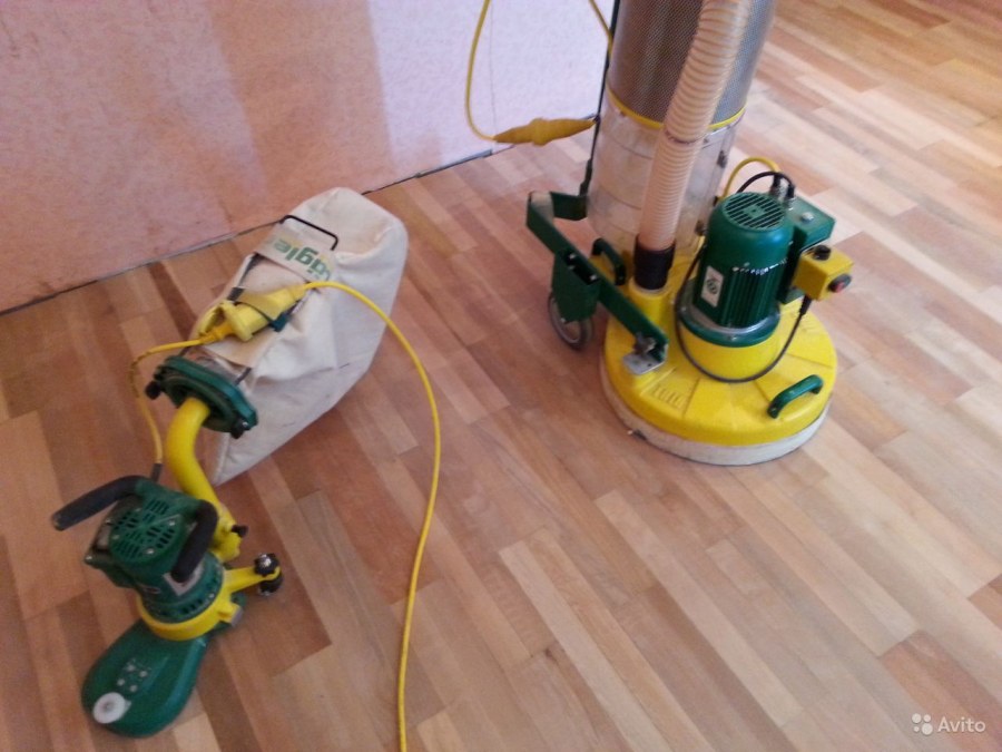 Шлифование деревянного пола