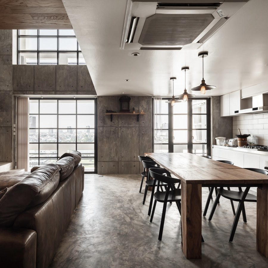 Офис лофт бетон