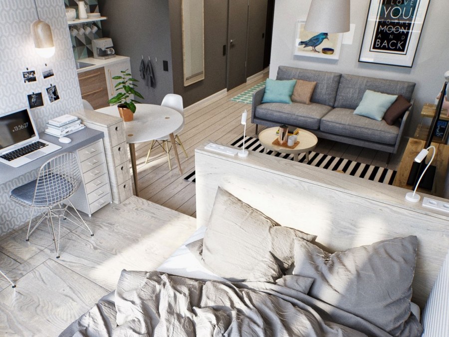 Интерьер маленькой квартиры