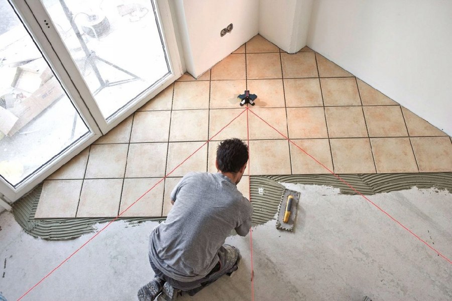 Укладка кафеля в ванной