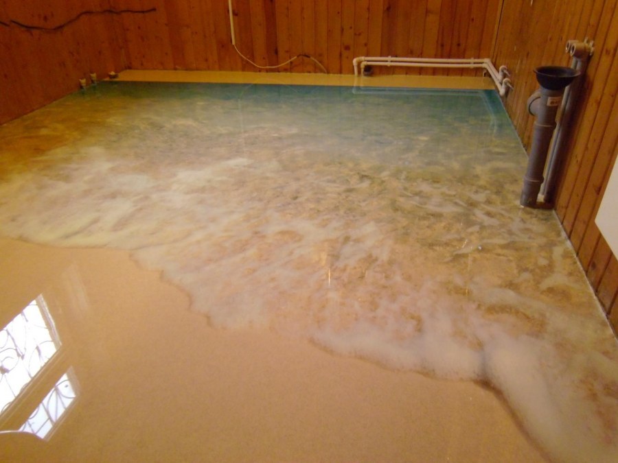 Наливной пол из эпоксидной смолы