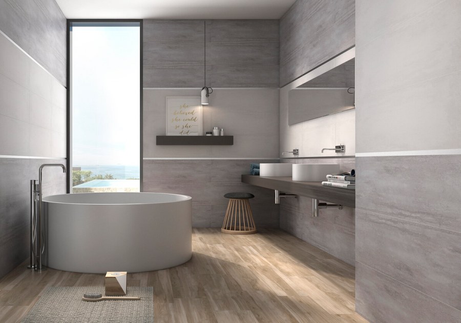 Geotiles inox Gris 30x90