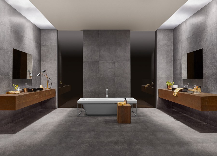 Ванная плитка под бетон