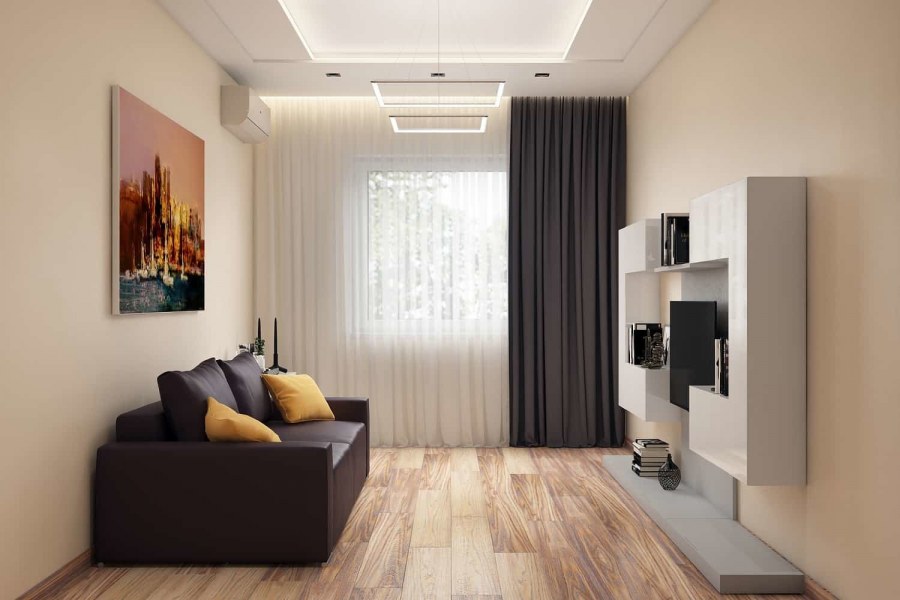 Интерьер маленькой гостиной Минимализм