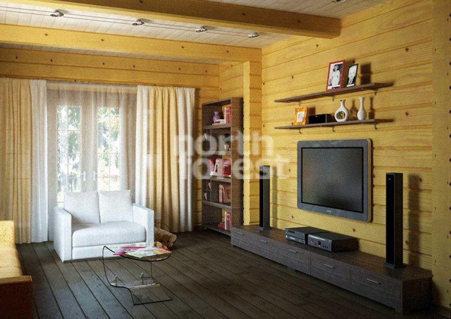 Гостиная в дачном доме