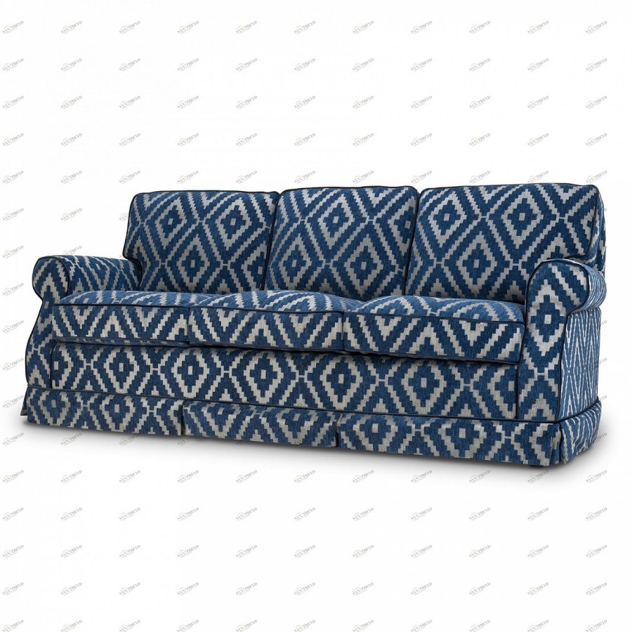 Диван в синюю полоску