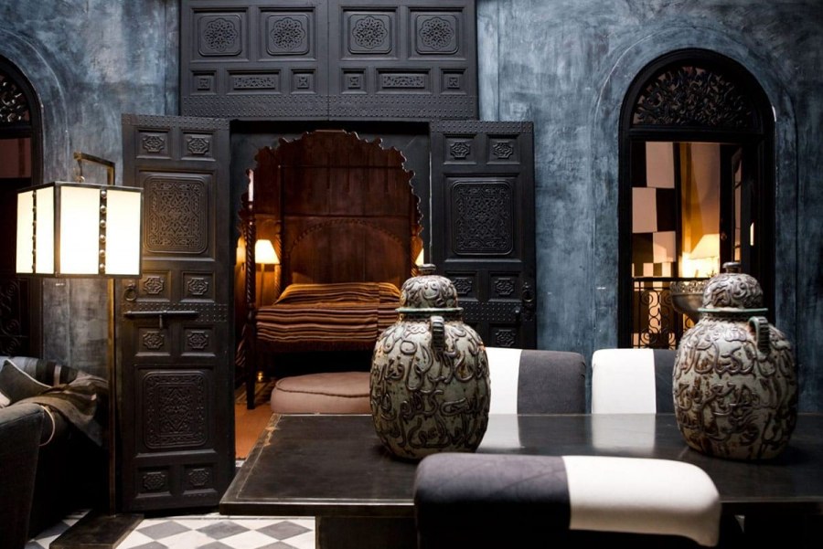 Темная интерьер в марокканском стиле