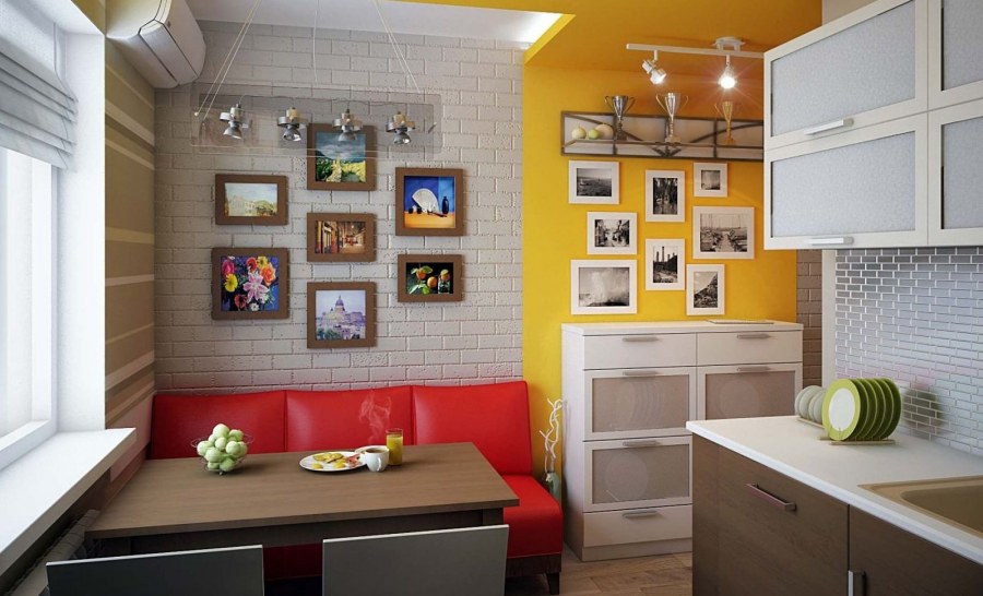 Обустроить маленькую кухню