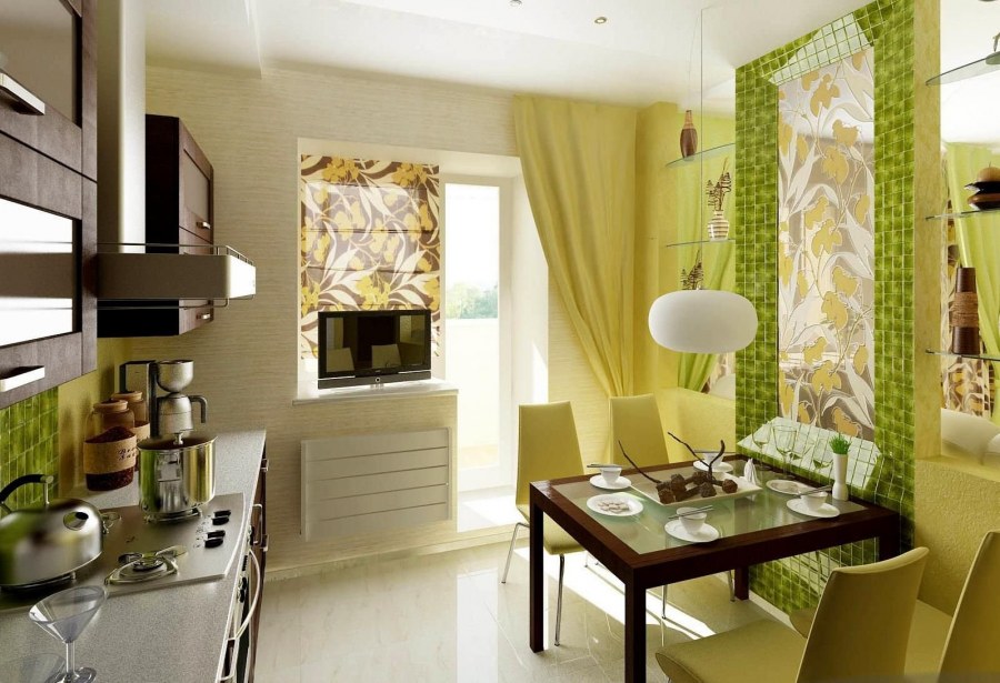 Интерьер кухни маленькой площади