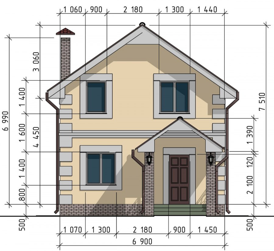Проекты 2х этажных домов из пеноблоков с планировкой