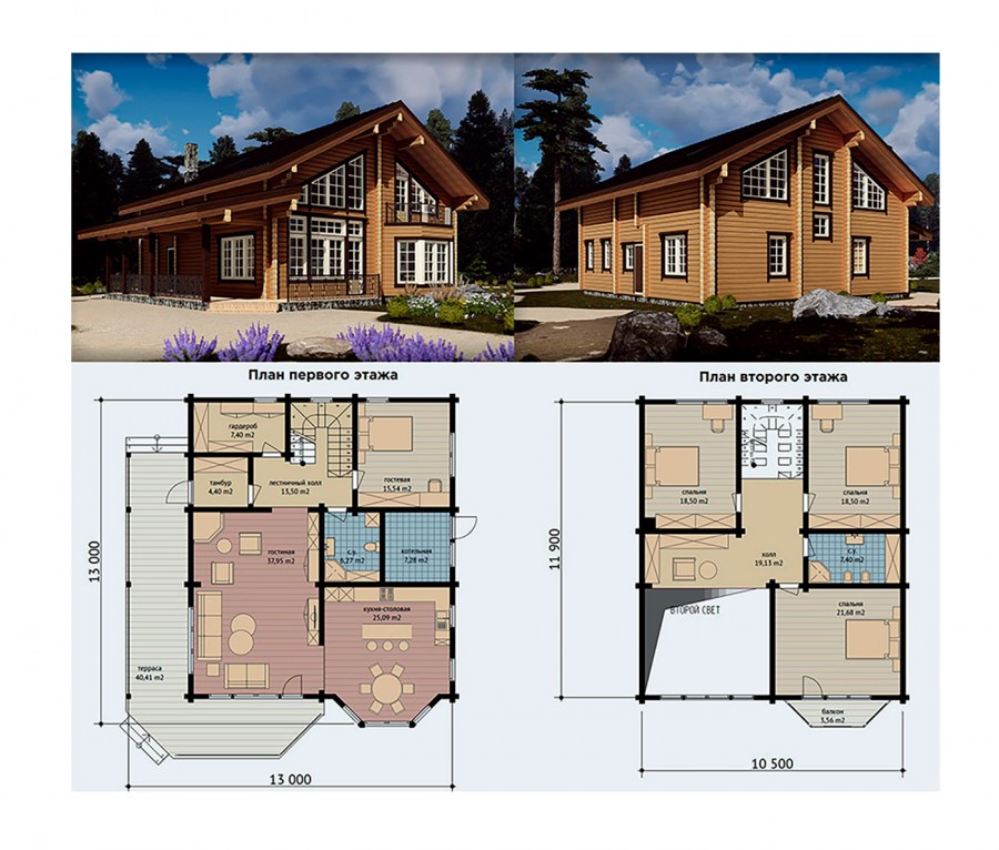 Проекты деревянных домов с планировкой