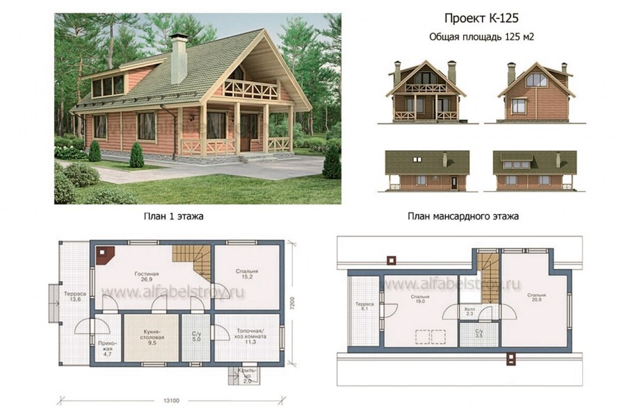 Планы каркасныхтдомов