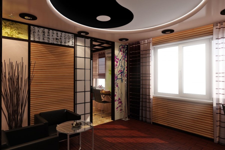 Маленькая гостиная в японском стиле