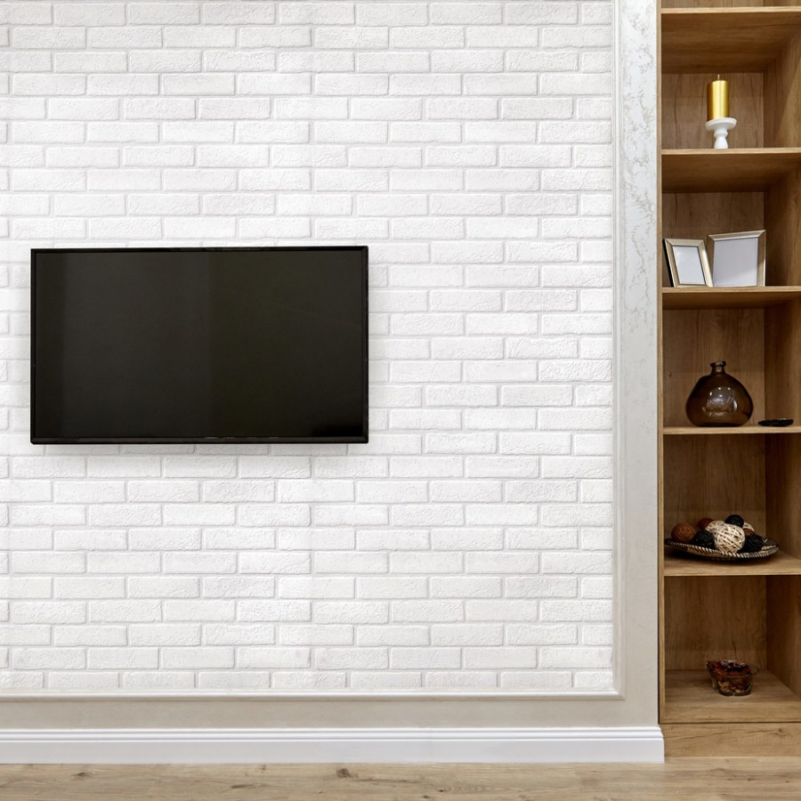 Панель ПВХ 250х2700х8 мм Nordside кирпич белый