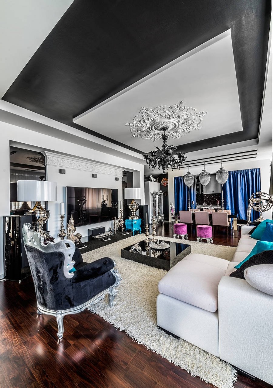 Гостиная в стиле Фьюжн