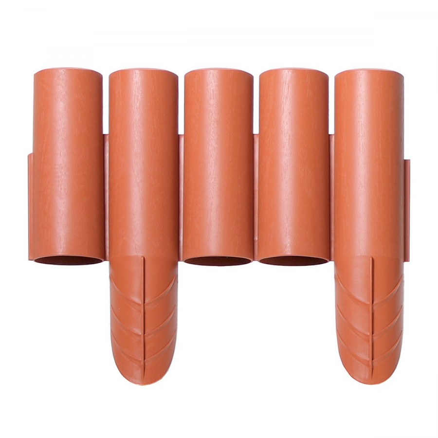 Бордюр для сада Prosperplast palisada 4.05м 8шт. Ц. коричневый ipal7-r222