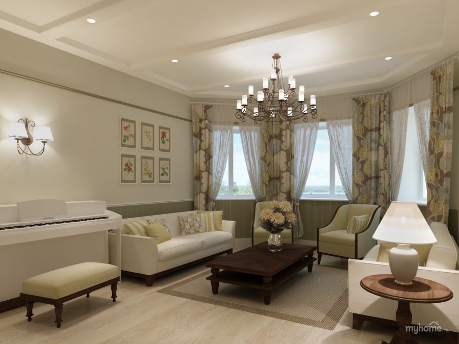 Гостиная с двумя входами дизайн