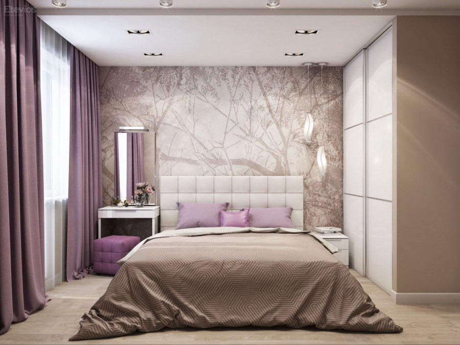 Гостиная в розовом цвете