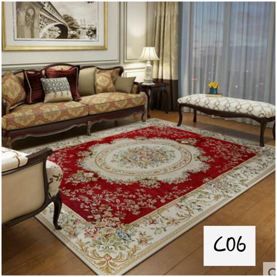 Красный ковер в интерьере