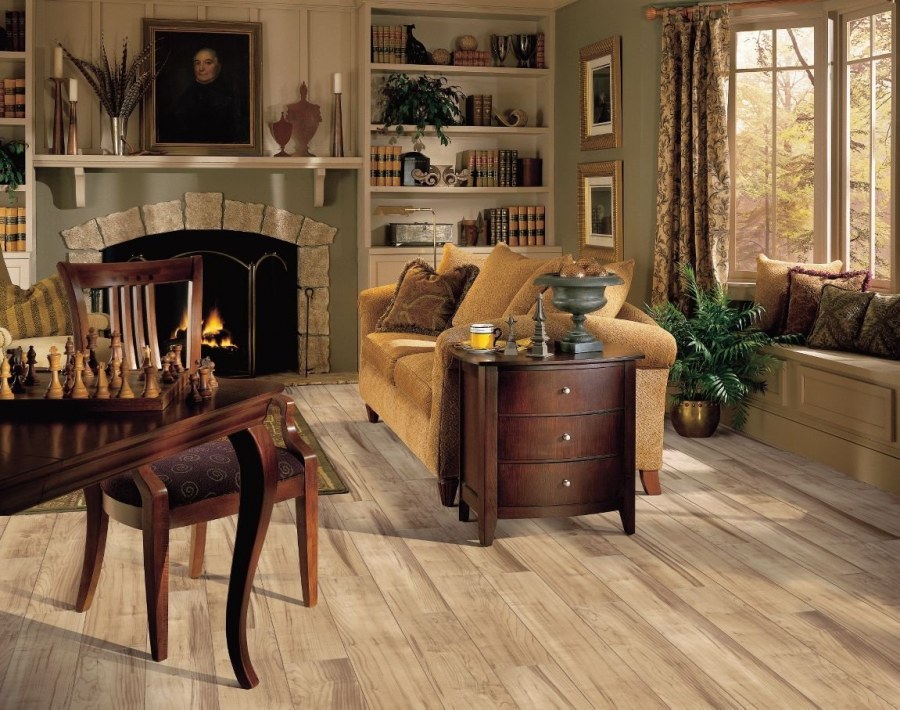 Мебель цвета орех в интерьере