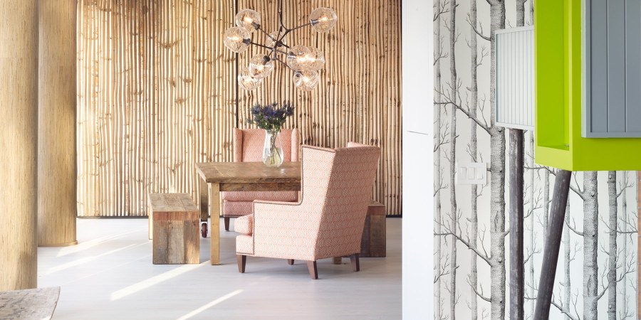 Бамбуковое дерево в интерьере