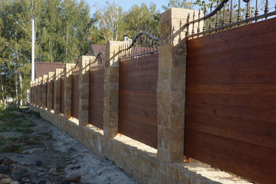 Облицовка забора