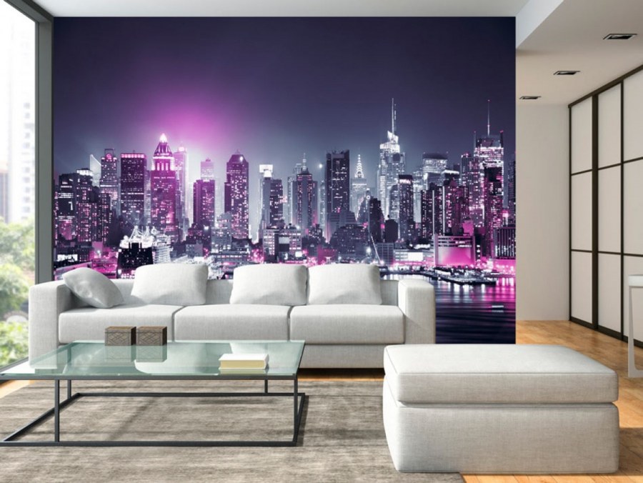 Фотообои в стиле ночного города