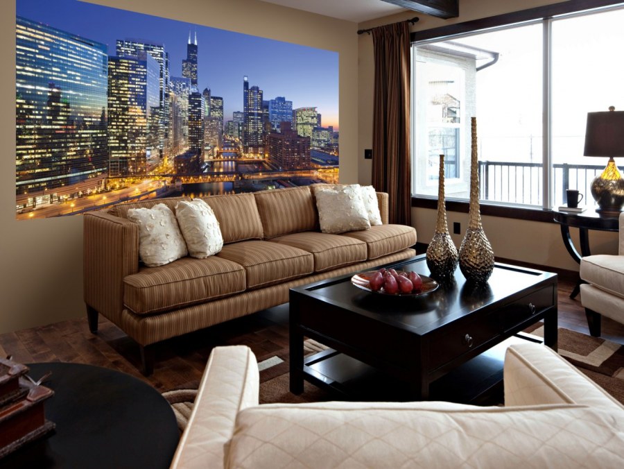 Фотообои интерьер в гостиной